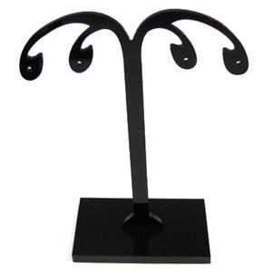 Black Jewelry Earring Display Carrier, 1set(3pcs): 7x9cm, 7x11cm, 7x12.5cm