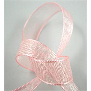 Organza Cord, pink, 9mm wide