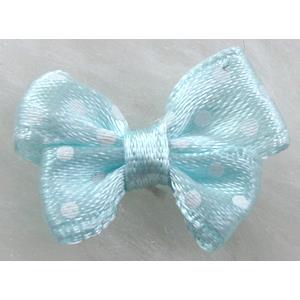 bowknot, Ribbon butterfly flower, aqua, 16x25mm