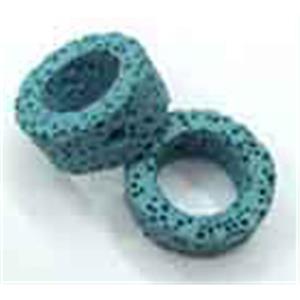 Lava bead, rondelle, 15x8mm, 26pcs per st