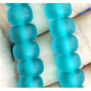 matte lampwork beads, heshi, approx 6x9mm