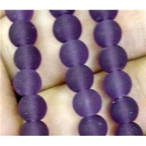 matte lampwork bead, round, approx 14mm dia