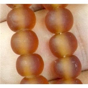 matte lampwork bead, round, approx 12mm dia