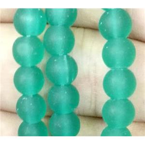 matte lampwork bead, round, approx 14mm dia