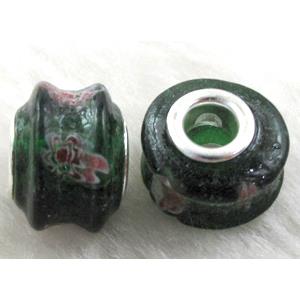 Lampwork Glass Beads, 16mm dia, hole:5.5mm