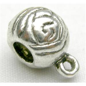 Tibetan Silver Hanger Non-Nickel, 8mm diameter