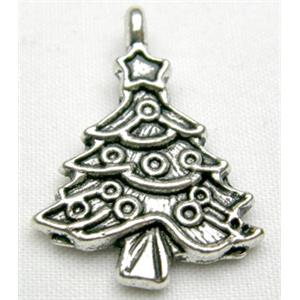 Tibetan Silver Christmas Tree non-nickel, 20mm high