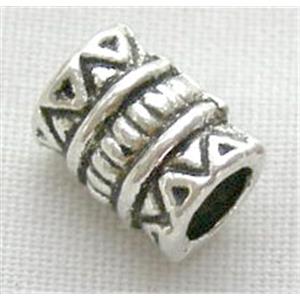 Tibetan Silver Spacers Non-Nickel, 5.5mm dia, 8.5mm length, 3.2mm hole
