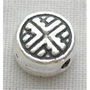 Tibetan Silver Spacers Non-Nickel, 6.5mm diameter