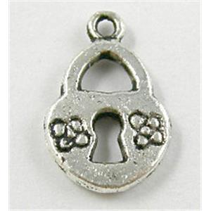 Tibetan Silver lock Non-Nickel, 10x16mm