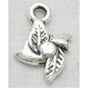 Tibetan Silver Pendant Non-Nickel, 10.5x15.3mm