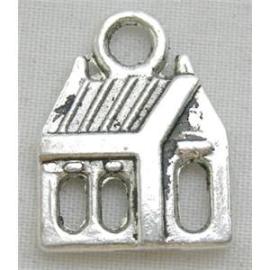 Tibetan Silver horse pendants, 13.5x17.2mm