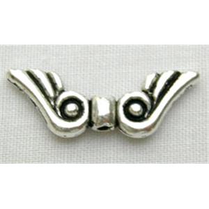 Tibetan Silver Angel wing beads, 16mm wide