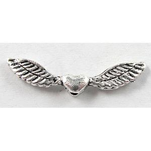 Tibetan Silver angel wing Non-Nickel, 24mm wide