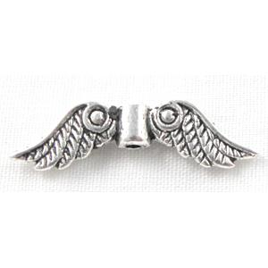 Tibetan Silver angel wings Non-Nickel, 24mm wide