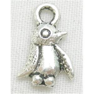 Tibetan Silver Penguin pendants Non-Nickel, 11.5x7mm