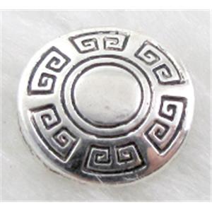 Tibetan Silver Spacers Non-Nickel, 13mm dia, 4mm thin