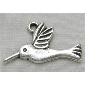 Tibetan Silver Bird Non-Nickel, 25x15mm