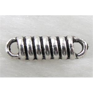 tibetan silver Non-Nickel Connector, 4mm dia, 14mm length