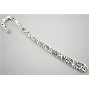 Silver Plated Bookmark, Tibetan Silver Non-Nickel, 12.5cm(5 inch) length