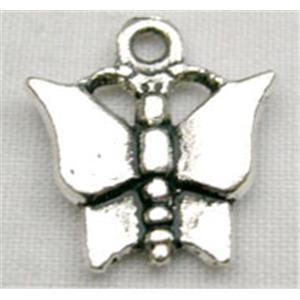 Tibetan Silver Butterfly Non-Nickel, 13mm wide