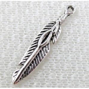 Tibetan Silver Pendant Non-Nickel, 27mm length