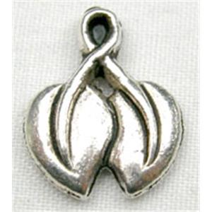 Tibetan Silver Pendant Non-Nickel, 11.5mm wide