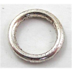 ring, Tibetan Silver Connector Non-Nickel, 8mm dia