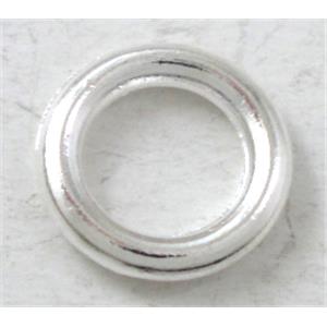 Jumpring, Tibetan Silver Non-Nickel, silver plated, 8mm dia