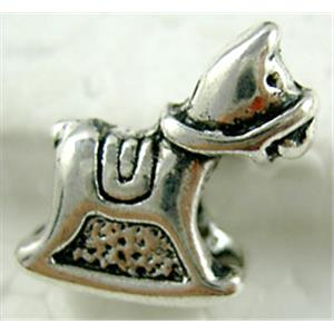 Tibetan Silver spacer Bead Non-Nickel, 15x15mm, hole:5mm