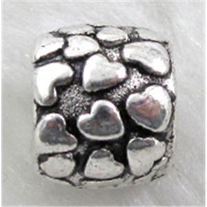 bead, Tibetan Silver Spacer Non-Nickel, 11mm dia, 9mm thin,hole:5mm