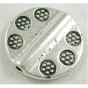 Tibetan Silver Spacer Non-Nickel, 13.5mm dia