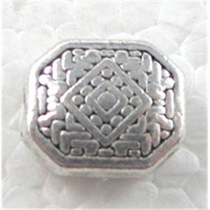 Tibetan Silver Spacer Non-Nickel, 10x11mm, 4.5mm thick