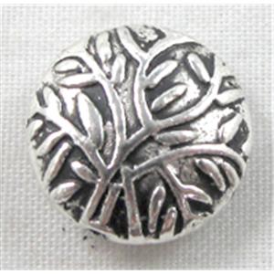 Tibetan Silver Flat Round Spacer Non-Nickel, 12mm dia, 5.5mm thick