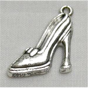 Tibetan Silver Shoes Pendant Non-Nickel, 20mm wide, 17mm high