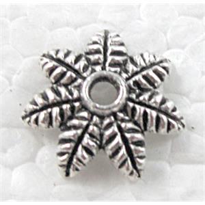 Bead-Caps, Tibetan Silver Non-Nickel, 14mm dia, 4mm high