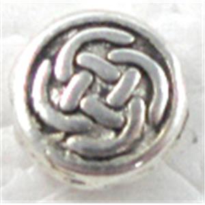 Tibetan Silver Spacer Non-Nickel, 10mm dia, 4.3mm thick