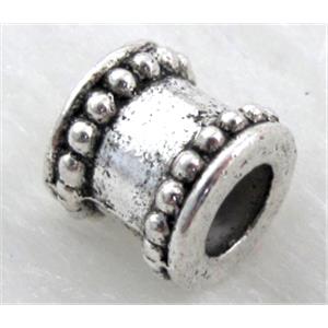 bead, Tibetan Silver Spacer Non-Nickel, 9.5mm dia,9mm high,hole:5mm