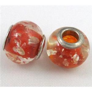 Amber Beads, NR, rondelle, red, approx 14.5mm dia, 5mm hole