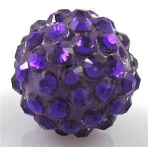 Round crystal rhinestone bead, 20MM dia