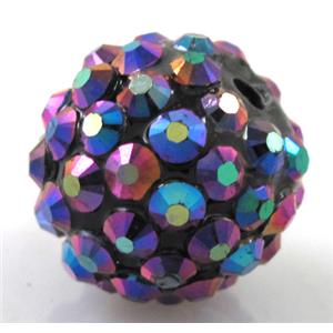 Round crystal rhinestone bead, 12MM dia