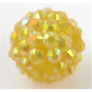 Round crystal rhinestone bead, 16mm dia