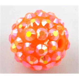 Round crystal rhinestone bead, 16mm dia