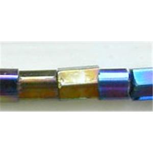 11/O iris two cut Pony Beads, approx 2mm length