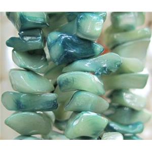 Fresh water shell bead, freeform, approx 5-13mm