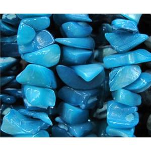 Fresh water shell bead, freeform, approx 5-13mm