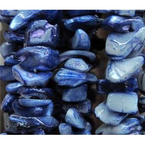 Fresh water shell bead, freeform, approx 5-13mm