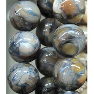 mother of pearl bead, round, 10mm dia