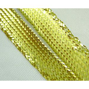 Jewelry Metallic Cord, Gold, 9mm wide