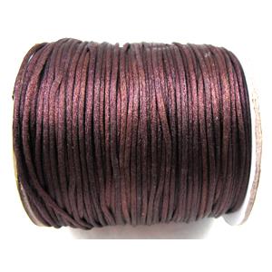 Satin Rattail Cord, red coffee, 1mm size, approx 250yard per rolls